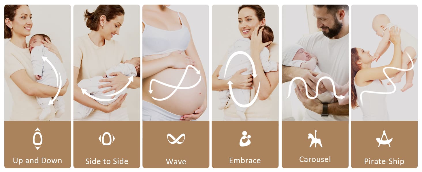 Angelbliss Baby Swing: 6 Unique 3D Motions, Bluetooth App, 13 Lullabies - Electric Infant Swing BS03