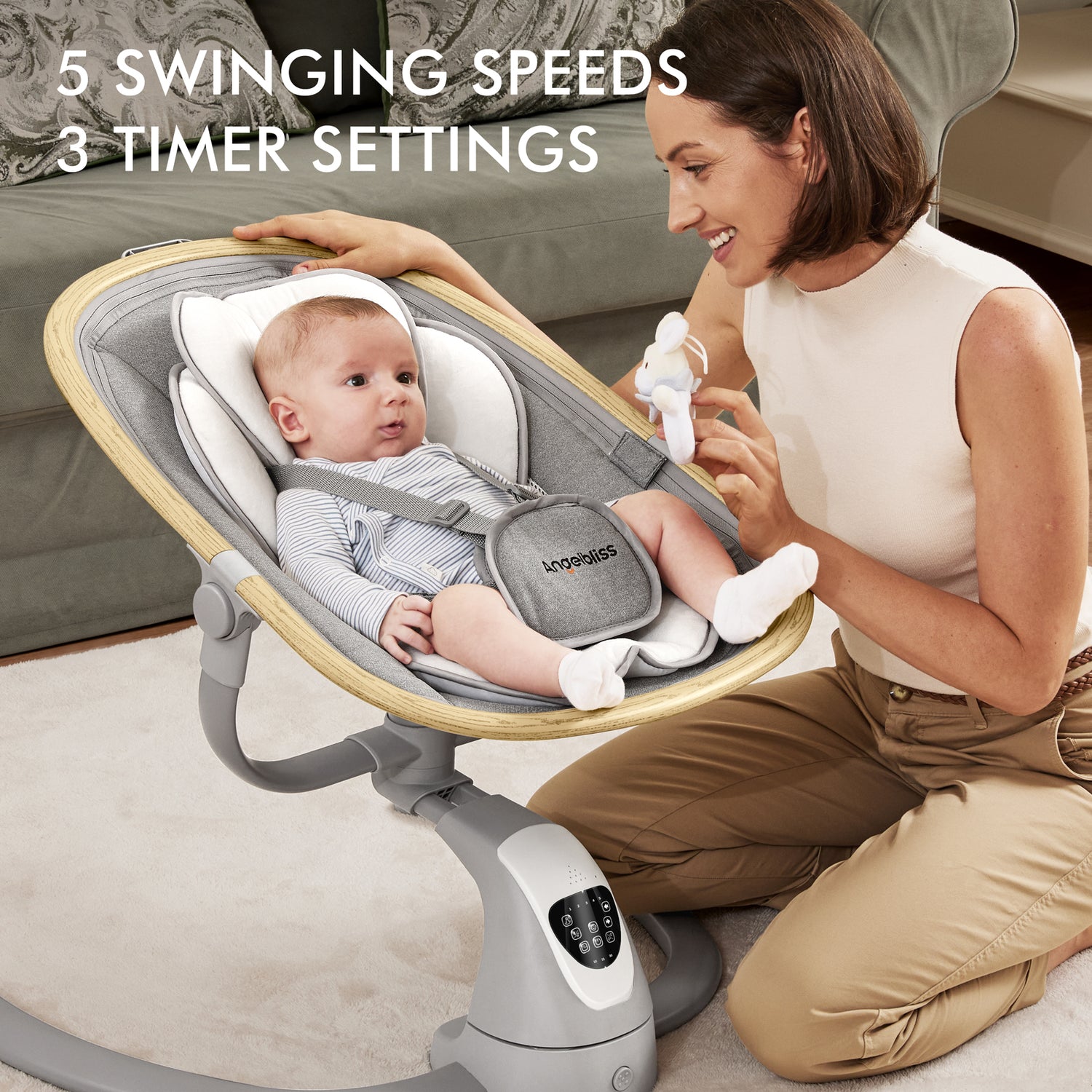 ANGELBLISS Electric Baby Swing BS02