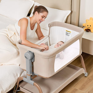 Angelbliss 3 In 1 Baby Rocking Bassinet BN03 Khaki