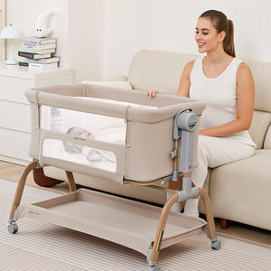 Angelbliss 3 In 1 Baby Rocking Bassinet BN03 Khaki