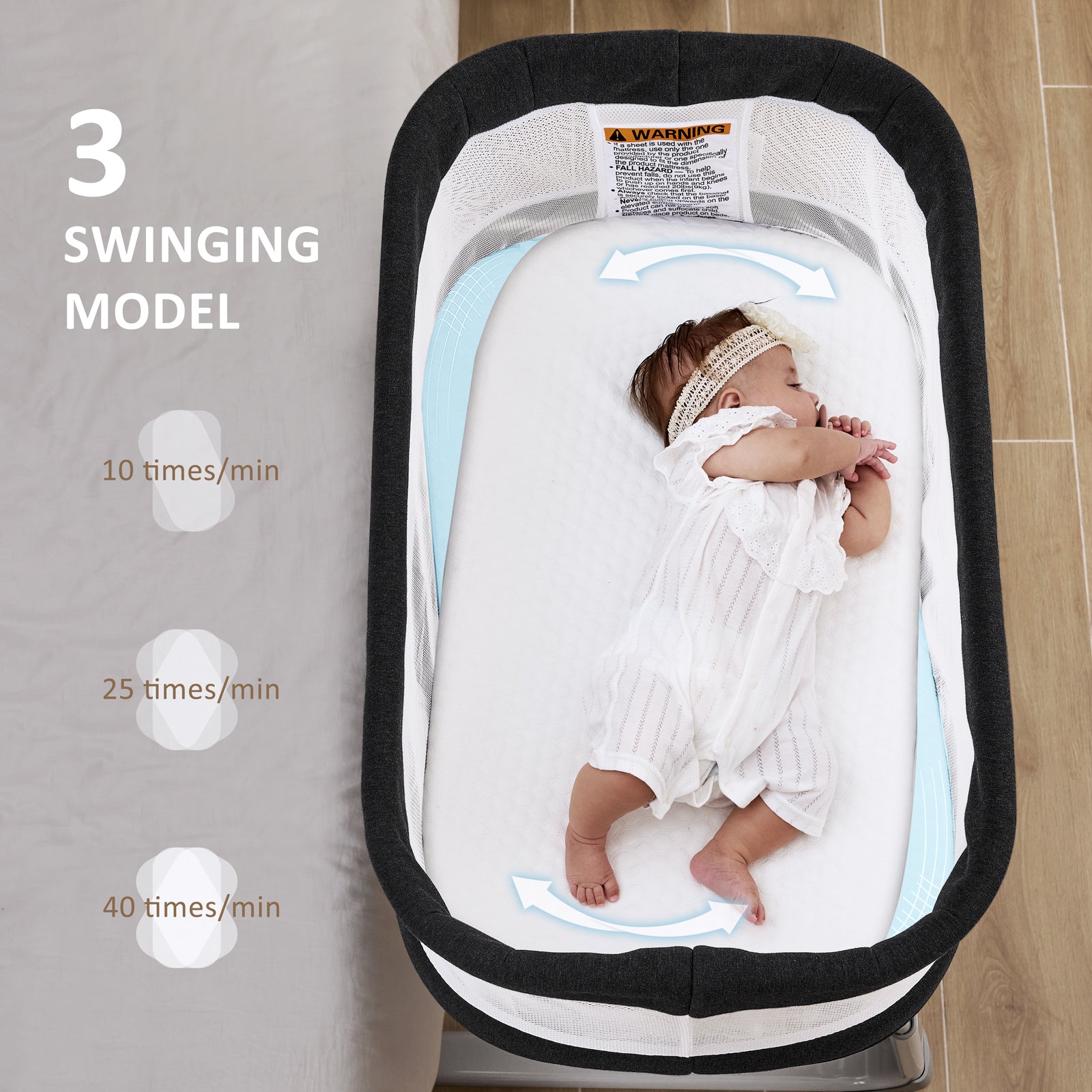 Electric Baby Bassinet with Rocking Motion BN09