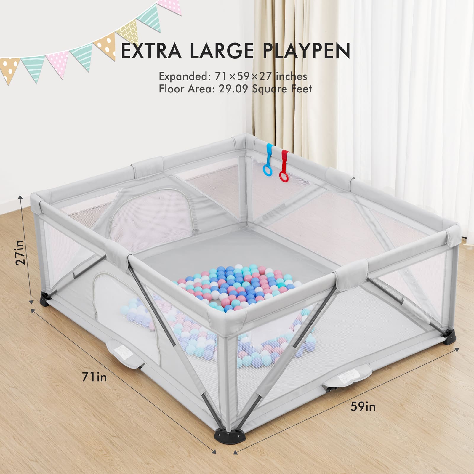 Foldable Baby Playpen BP02